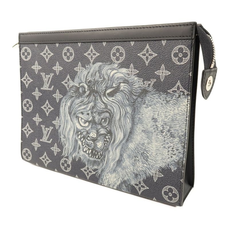 LOUIS VUITTON Monogram Pochette Voyage Clutch銀扣手拿包-2