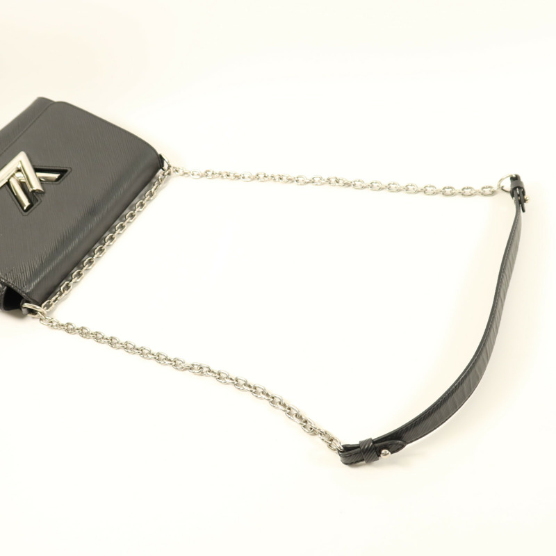 LOUIS VUITTON Epi Twist MM銀扣鏈帶肩背袋-4