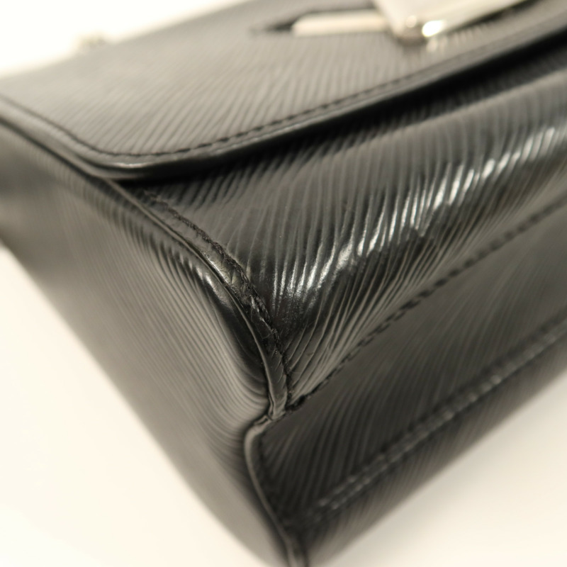 LOUIS VUITTON Epi Twist MM銀扣鏈帶肩背袋-6