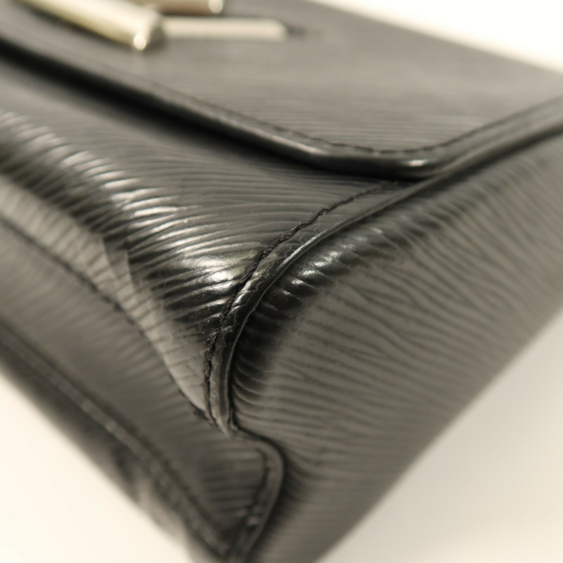 LOUIS VUITTON Epi Twist MM銀扣鏈帶肩背袋-7