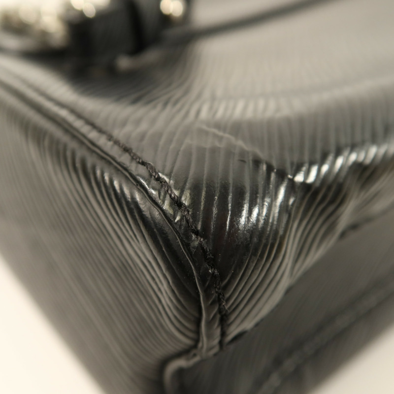 LOUIS VUITTON Epi Twist MM銀扣鏈帶肩背袋-8