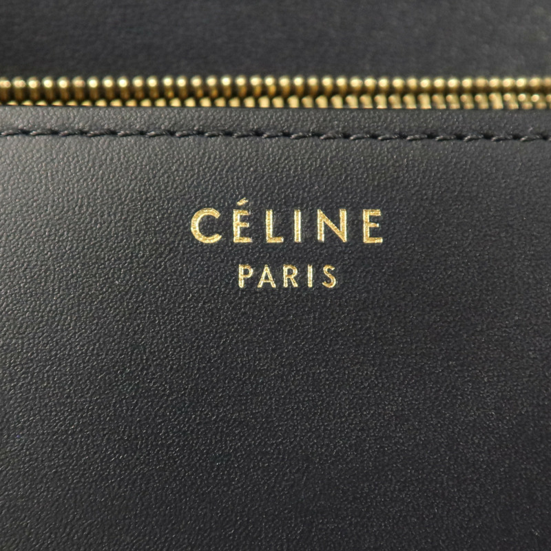 CELINE 牛皮皮革Classic Bag Medium金扣肩背袋-5