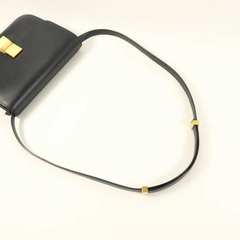 CELINE 牛皮皮革Classic Bag Medium金扣肩背袋-10
