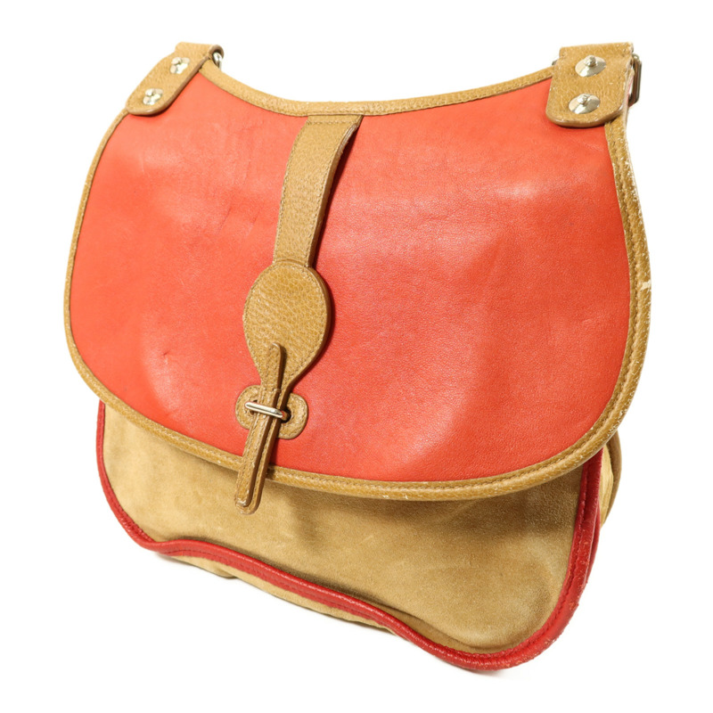 BALENCIAGA 麂皮皮革Shoulder Bag銀扣肩背袋-2