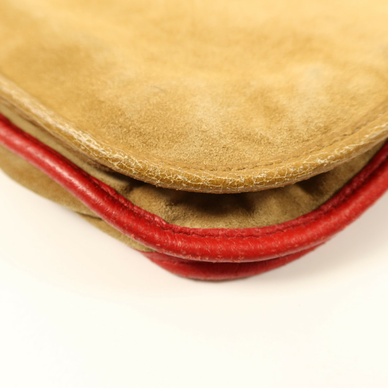 BALENCIAGA 麂皮皮革Shoulder Bag銀扣肩背袋-10