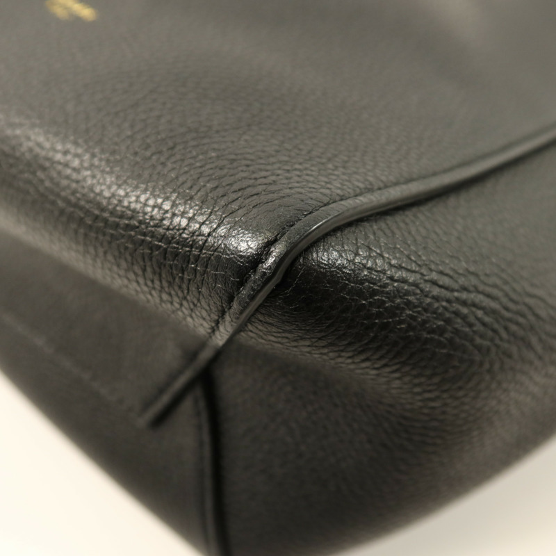 CELINE 牛皮皮革Sangle Bucket Small金扣肩胄袋-9