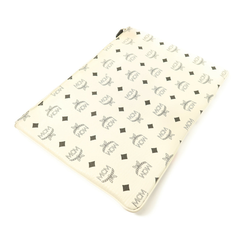 MCM 塗層帆布Pouch手拿包-3