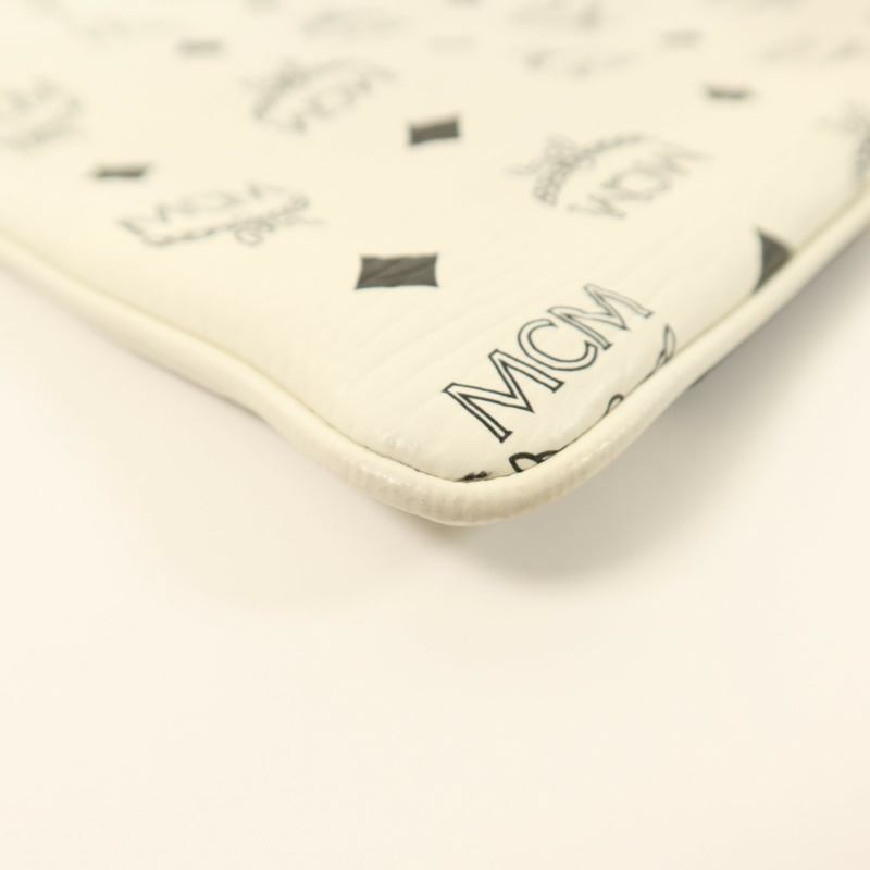 MCM 塗層帆布Pouch手拿包-8