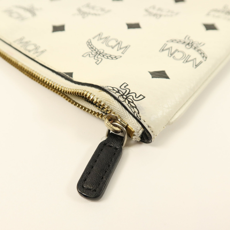 MCM 塗層帆布Pouch手拿包-11