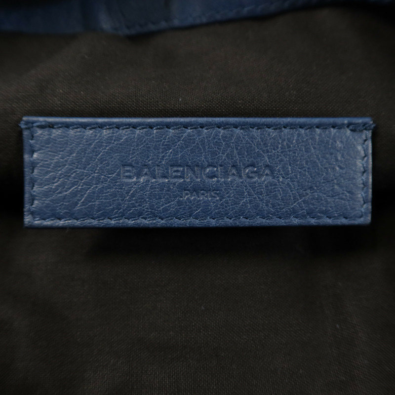 BALENCIAGA 牛皮皮革Clutch Bag銀扣手拿包-7