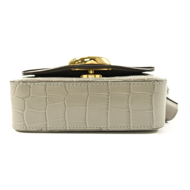 Chloe 牛皮皮革Mini C Bag金扣手挽肩背兩用袋-4