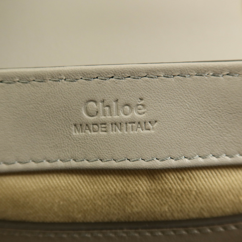 Chloe 牛皮皮革Mini C Bag金扣手挽肩背兩用袋-5