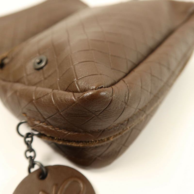 BOTTEGA VENETA 牛皮皮革Chain Shoulder鏈帶肩背袋-8