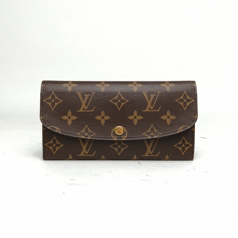 LOUIS VUITTON 老花PVC晶片Emilie長款錢包