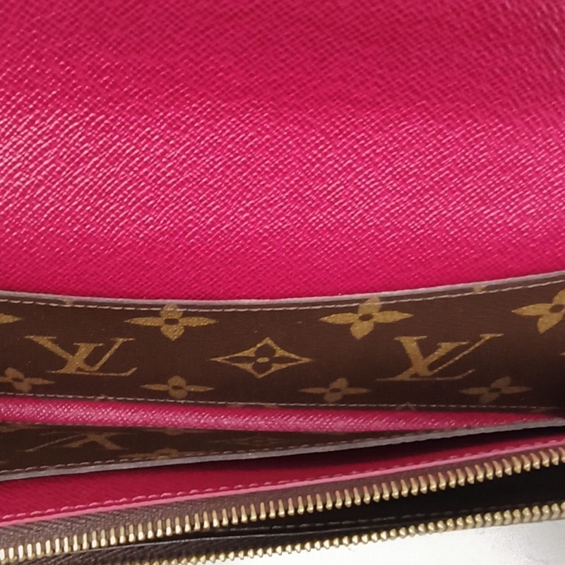 LOUIS VUITTON 老花PVC晶片Emilie長款錢包-5
