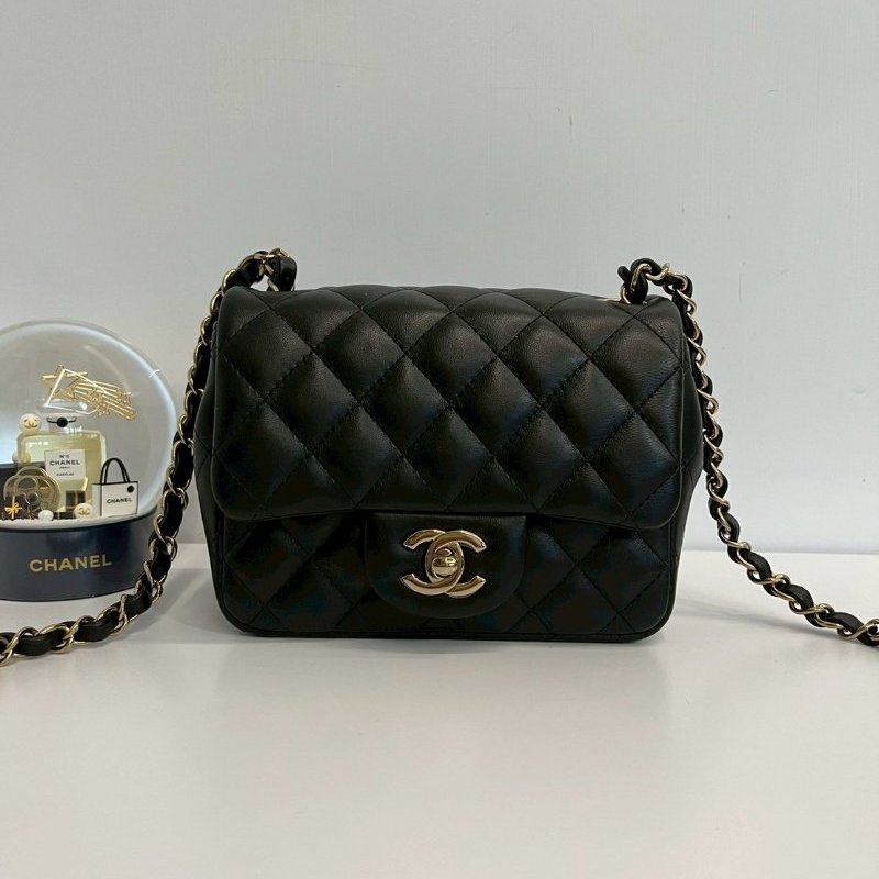 Chanel 黑金方胖 晶片款-0