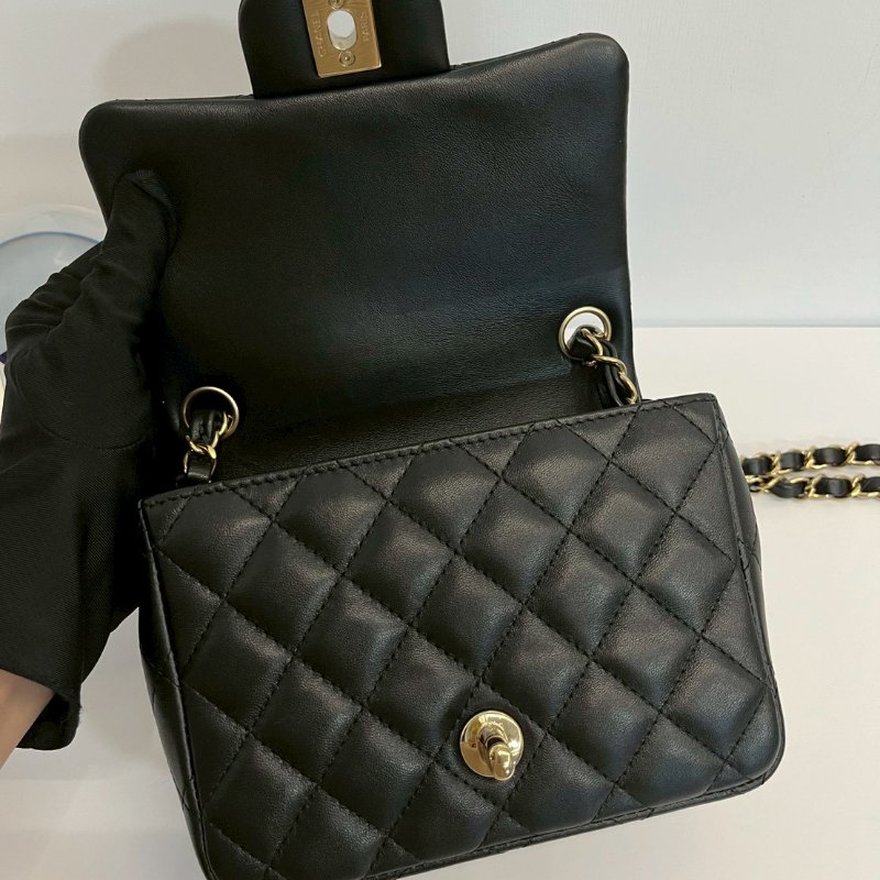 Chanel 黑金方胖 晶片款-7
