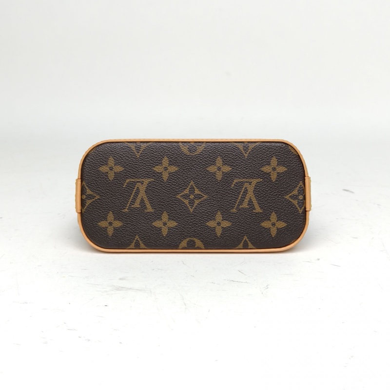 LOUIS VUITTON ALMA貝殼包NANO18老花PVC晶片老花2024聖誕限定款肩背包-3