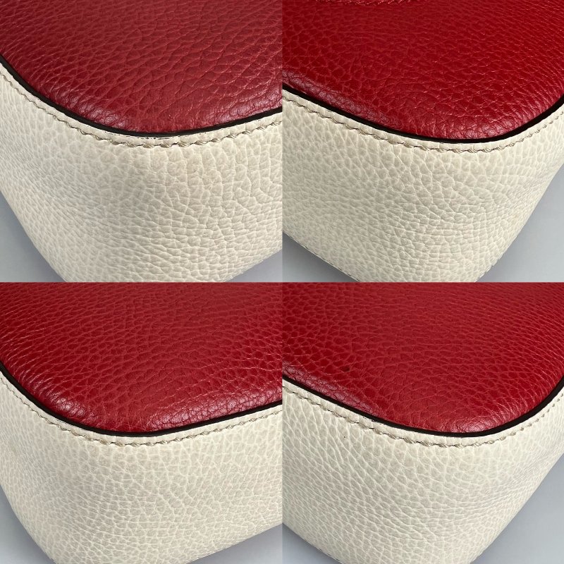 GUCCI 431567 紅白藍拚色相機包-7