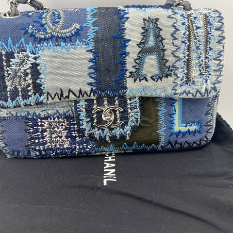 Chanel 拼布牛仔 Classic Flap 口蓋包