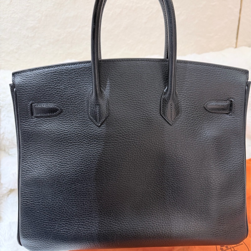 Hermes Birkin35 黑金 框D刻-5