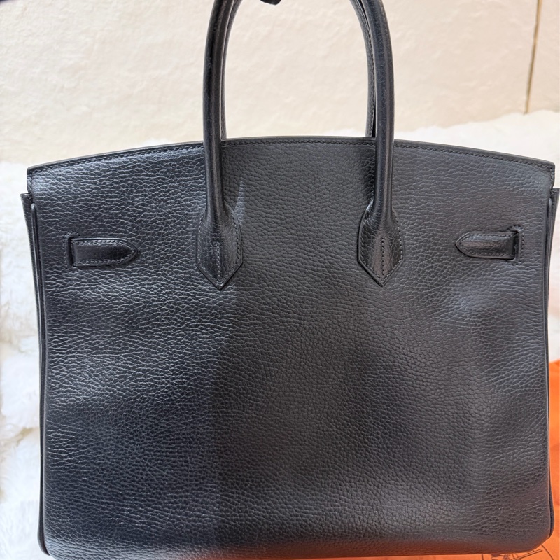 Hermes Birkin35 黑金 框D刻-8