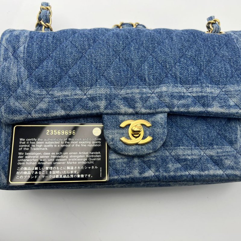 Chanel 牛仔 Classic Flap 口蓋包-1