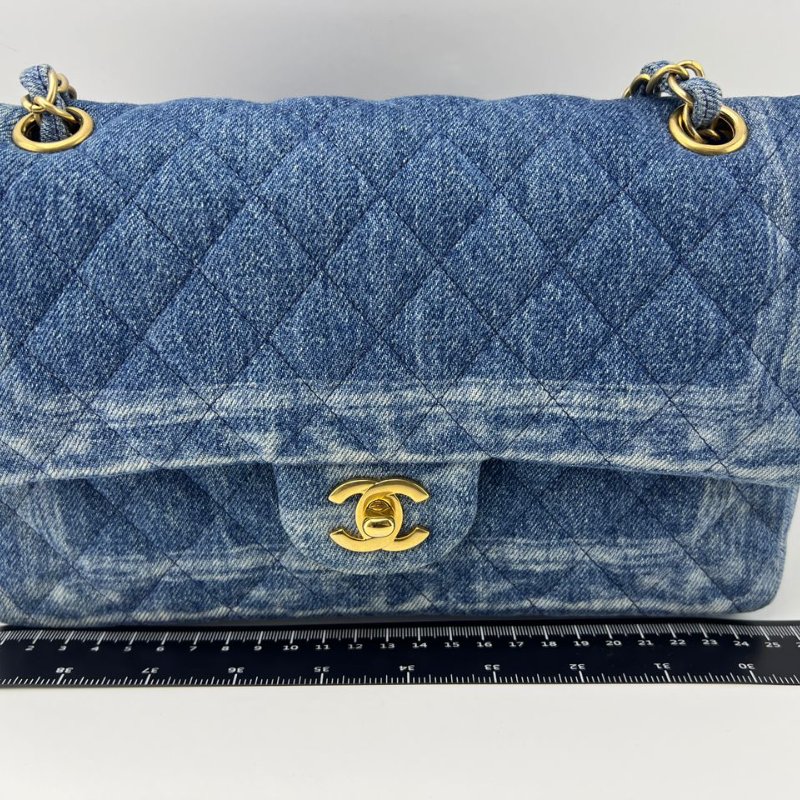 Chanel 牛仔 Classic Flap 口蓋包-6
