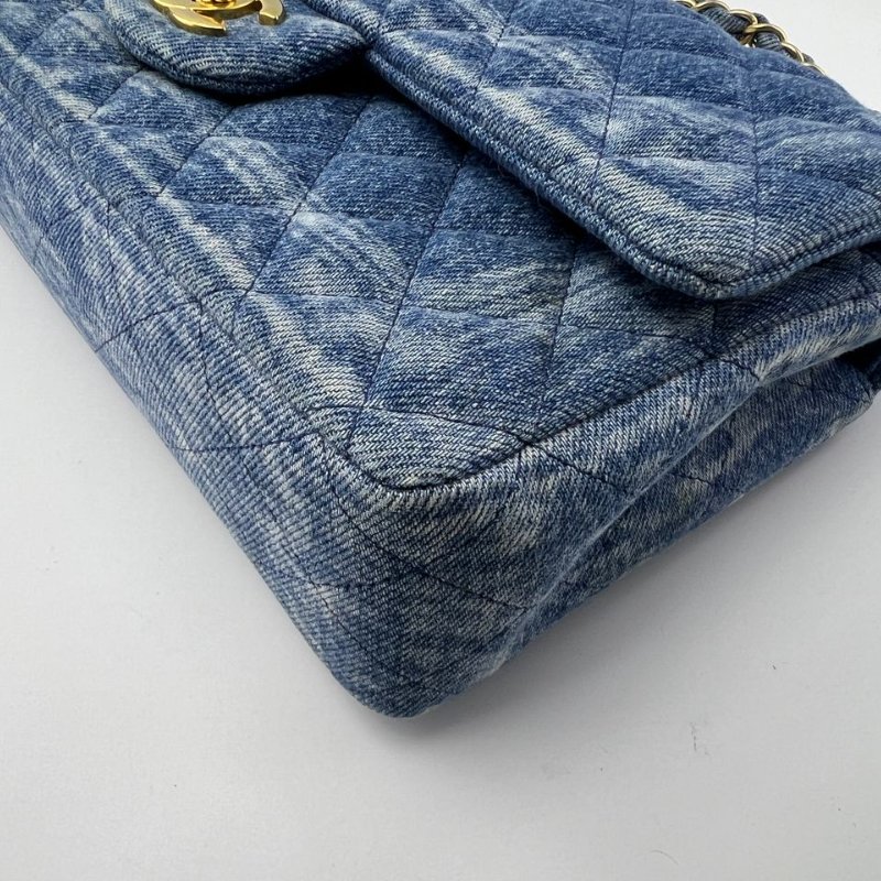 Chanel 牛仔 Classic Flap 口蓋包-8