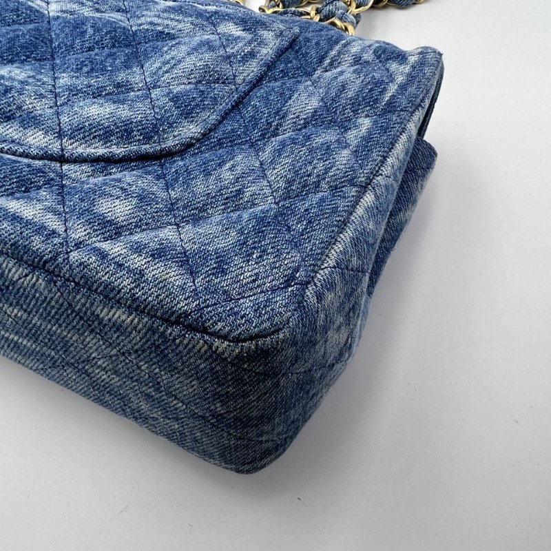 Chanel 牛仔 Classic Flap 口蓋包-10