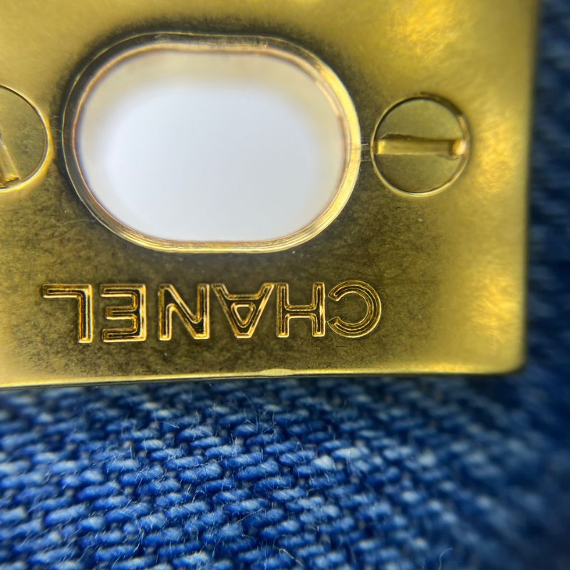 Chanel 牛仔 Classic Flap 口蓋包-15