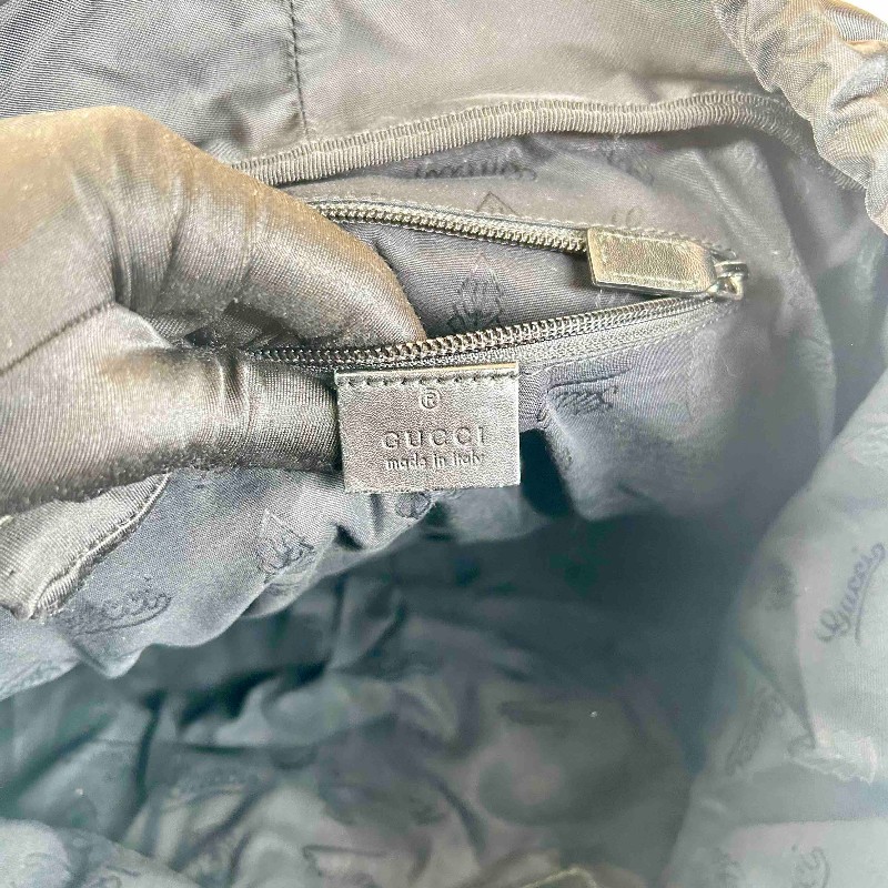 Gucci/古馳雙肩包 黑色PVC水晶皮雙肩包 經典GG老花紋路，紅綠織帶配色，三防面料防水耐用，大容量旅行包，金屬扣件完好，空間十足，男女同款-10