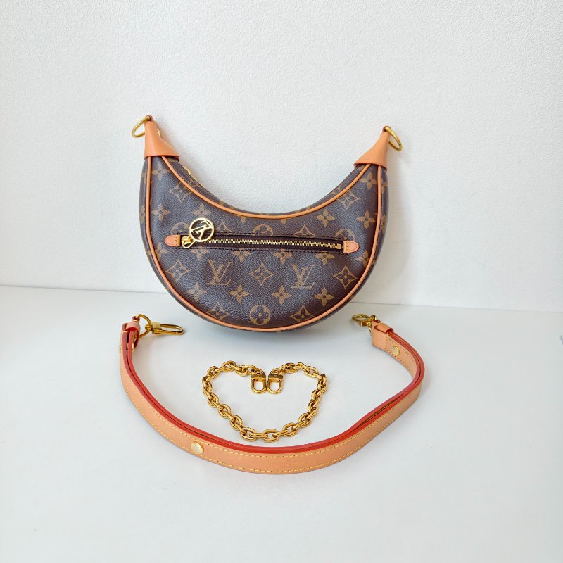 lv路易威登/Louis Vuitton 月亮豌豆 塗層帆布 晶片款 23 x 13 x 6 97新-0