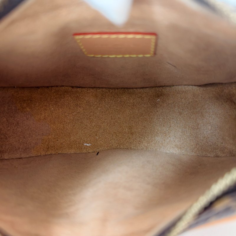 lv路易威登/Louis Vuitton 月亮豌豆 塗層帆布 晶片款 23 x 13 x 6 97新-4