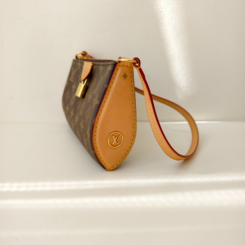 lv路易威登/Louis Vuitton 老花塗層帆布手提腋下包 尺寸:22 x 12 x 5.5cm 98新芯片-2