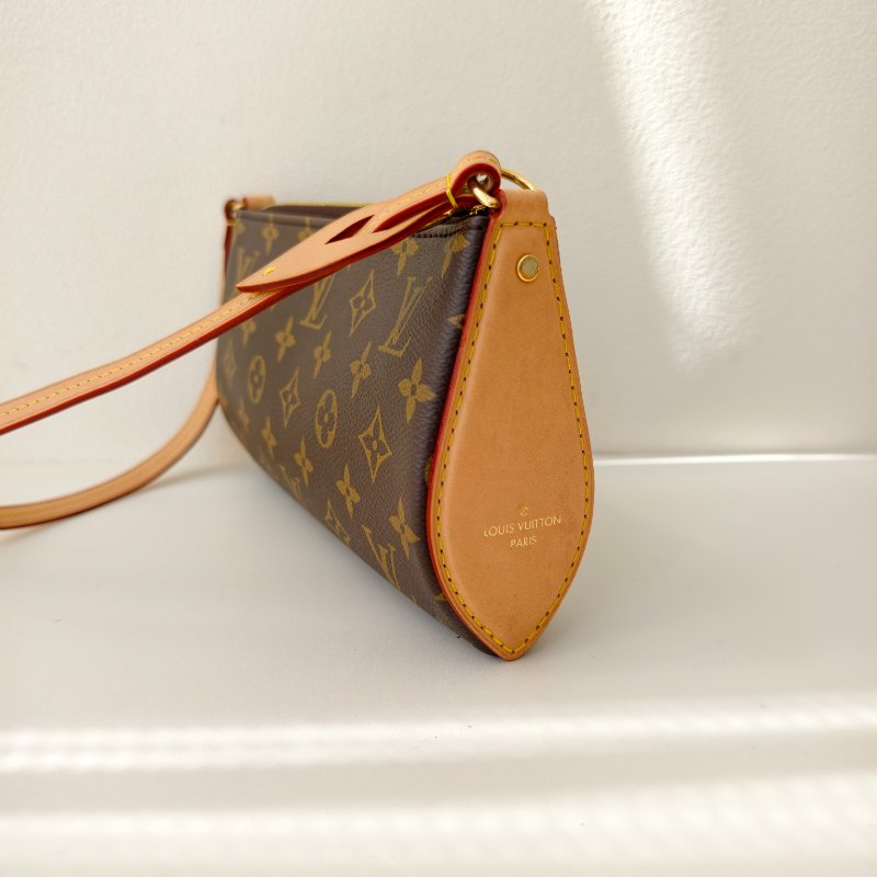 lv路易威登/Louis Vuitton 老花塗層帆布手提腋下包 尺寸:22 x 12 x 5.5cm 98新芯片-4