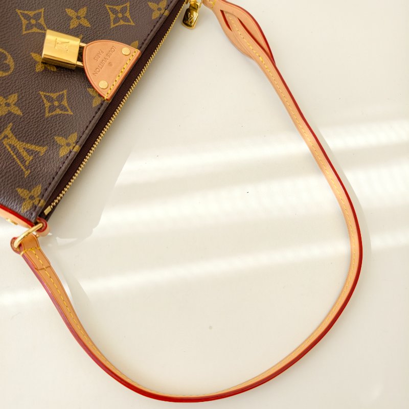 lv路易威登/Louis Vuitton 老花塗層帆布手提腋下包 尺寸:22 x 12 x 5.5cm 98新芯片-8