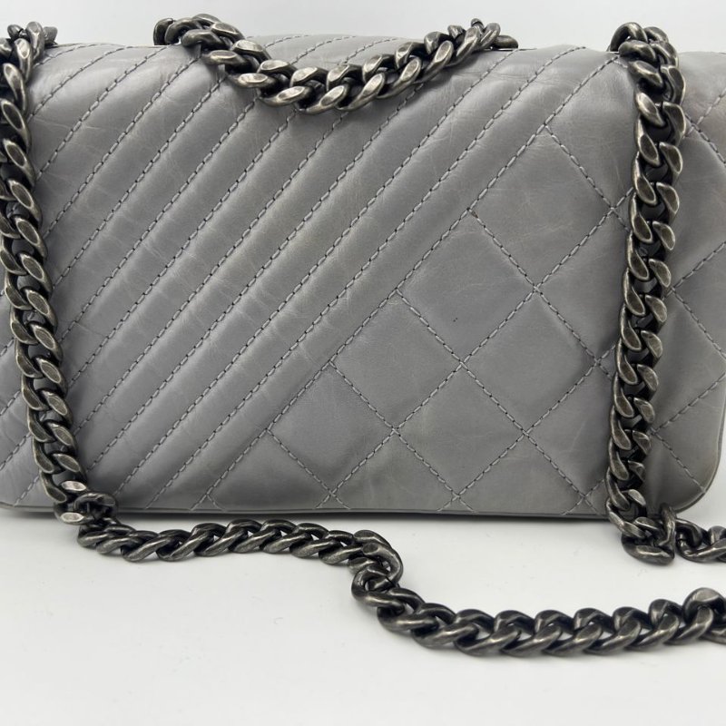 Chanel Boy Chanel 菱格口蓋包-6