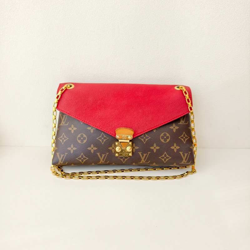 lv路易威登/Louis Vuitton 老花紅蓋斜挎單肩包 尺寸: 27x3x17 cm 98新-0
