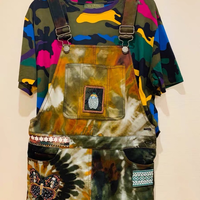 Valentino背帶褲40碼全新帶吊牌-0