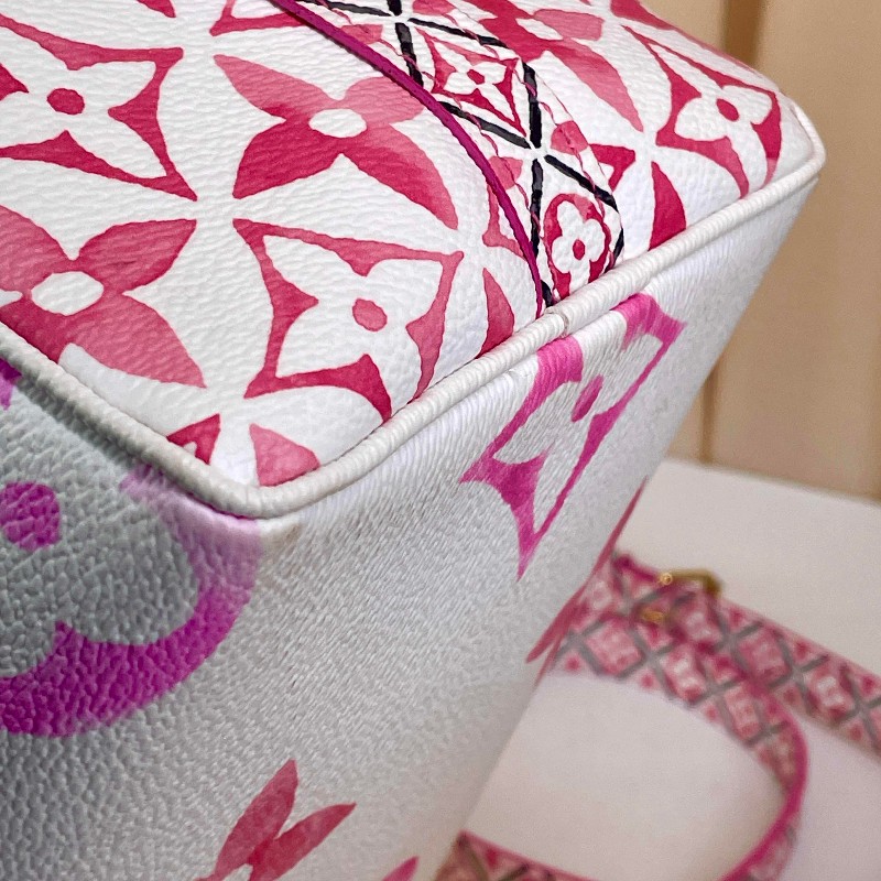 LV 路易威登 Speedy25 限定水彩系列 芯片款 可調節肩帶-13