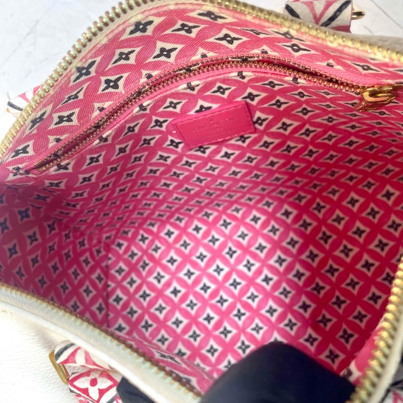 LV 路易威登 Speedy25 限定水彩系列 芯片款 可調節肩帶-14