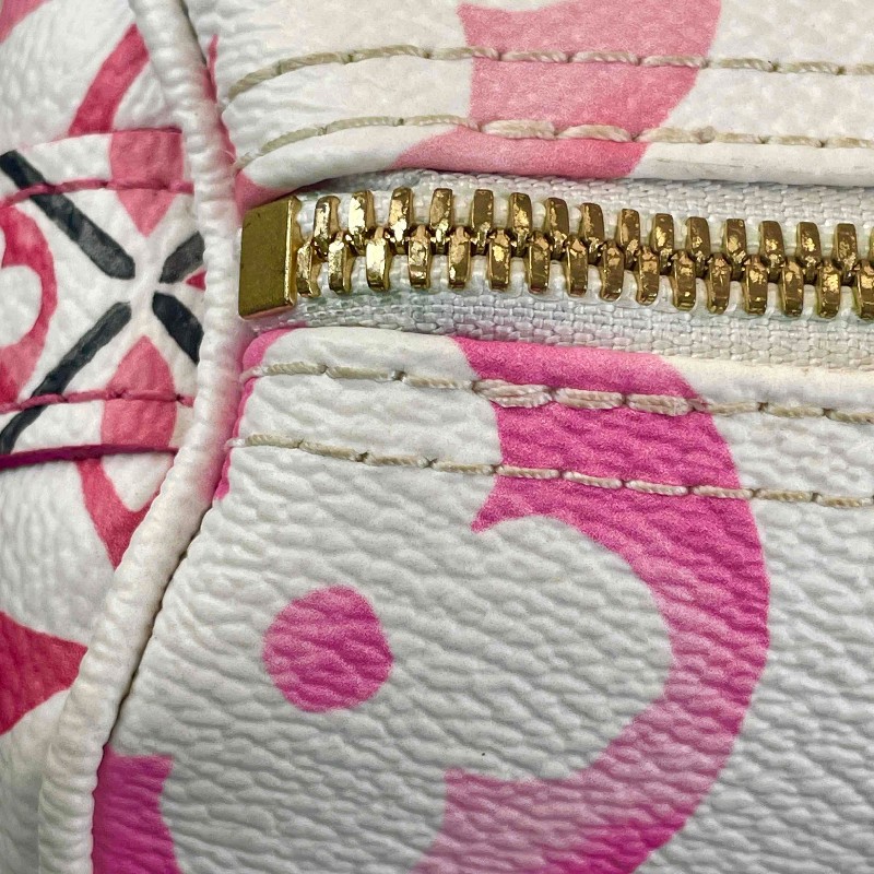 LV 路易威登 Speedy25 限定水彩系列 芯片款 可調節肩帶-17