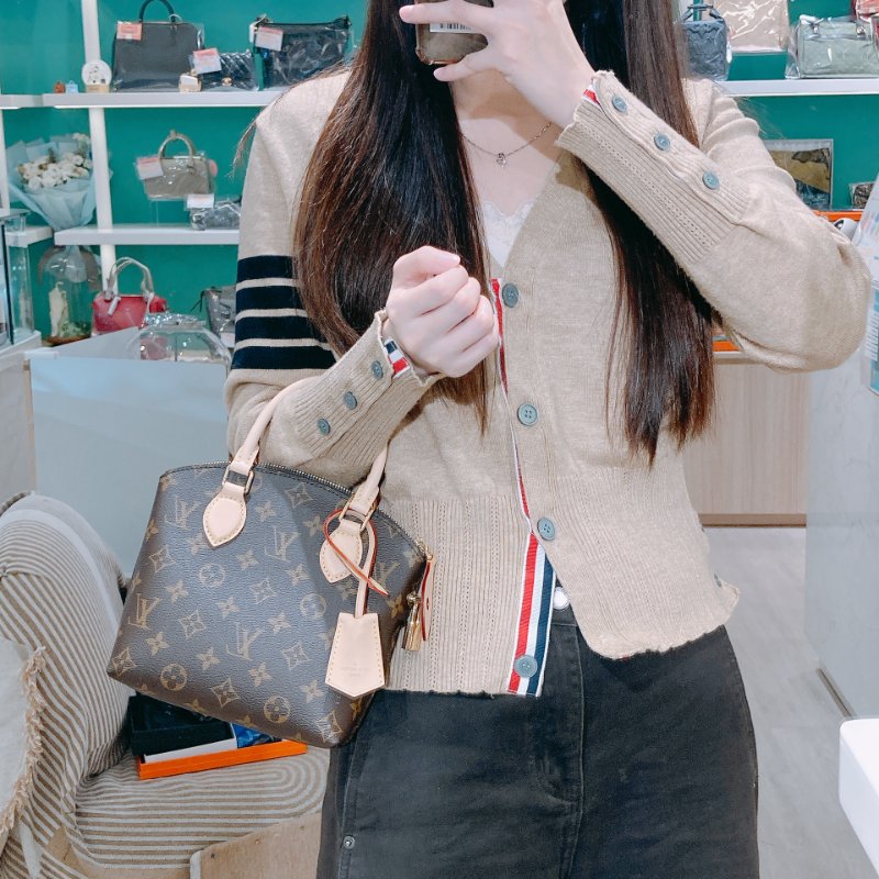 TW4743 Louis Vuitton 路易威登 BB M12019 Monogram Canvans Brown #NFC 經典老花色 手提包  全新-1