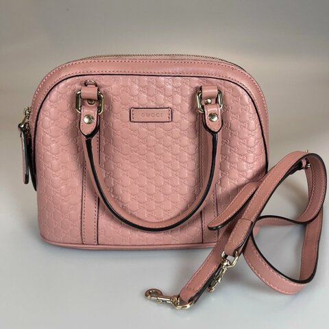 GUCCI 449654 粉色貝殼包