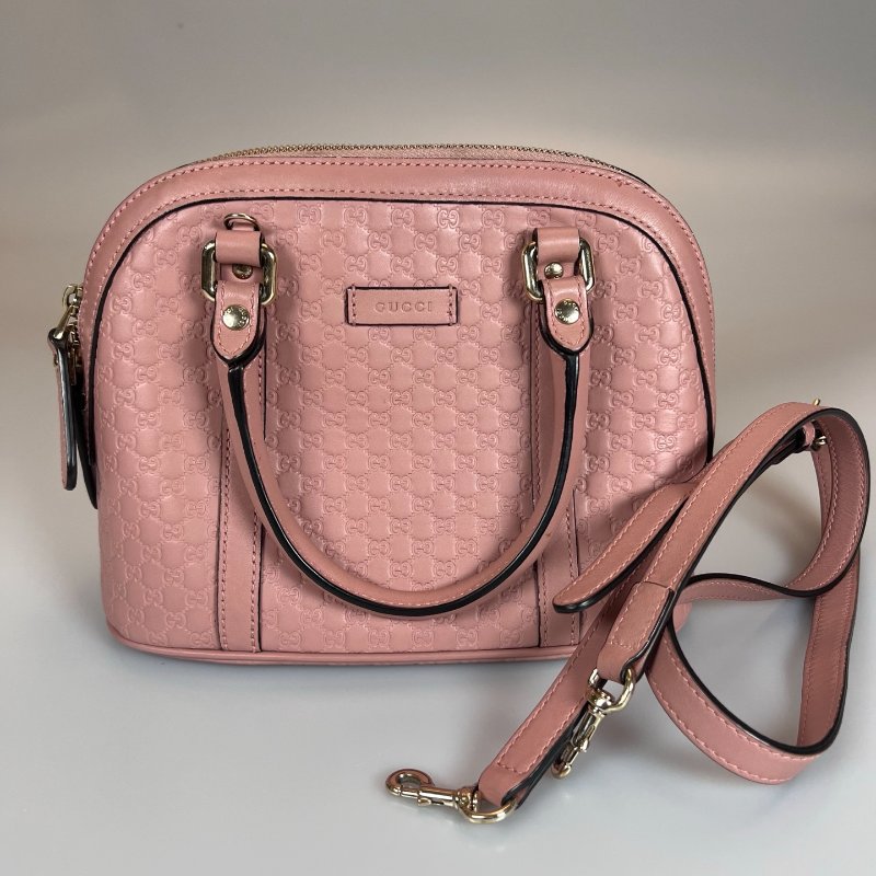 GUCCI 449654 粉色貝殼包-0