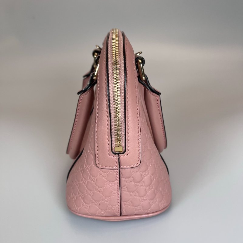 GUCCI 449654 粉色貝殼包-2