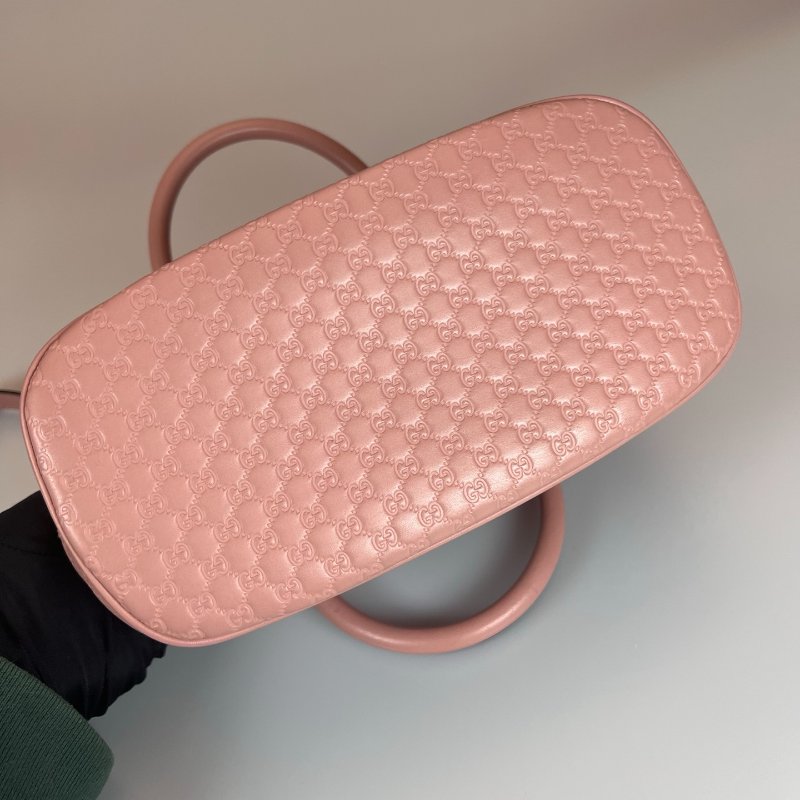 GUCCI 449654 粉色貝殼包-4