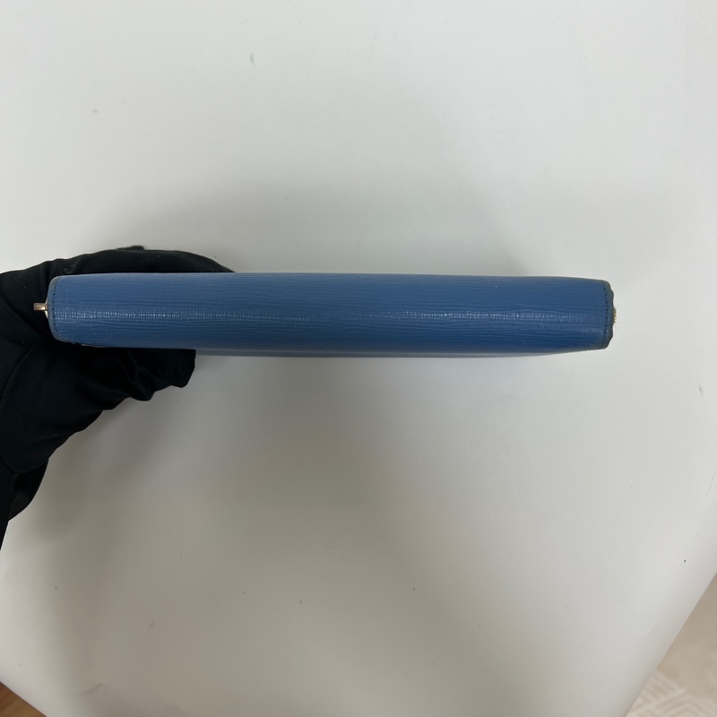 Bally藍色長夾 vintage 二手 中古-4