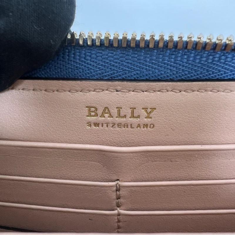Bally藍色長夾 vintage 二手 中古-5